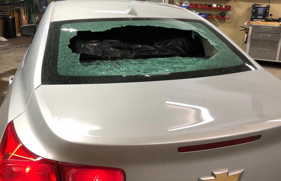 Auto glass work