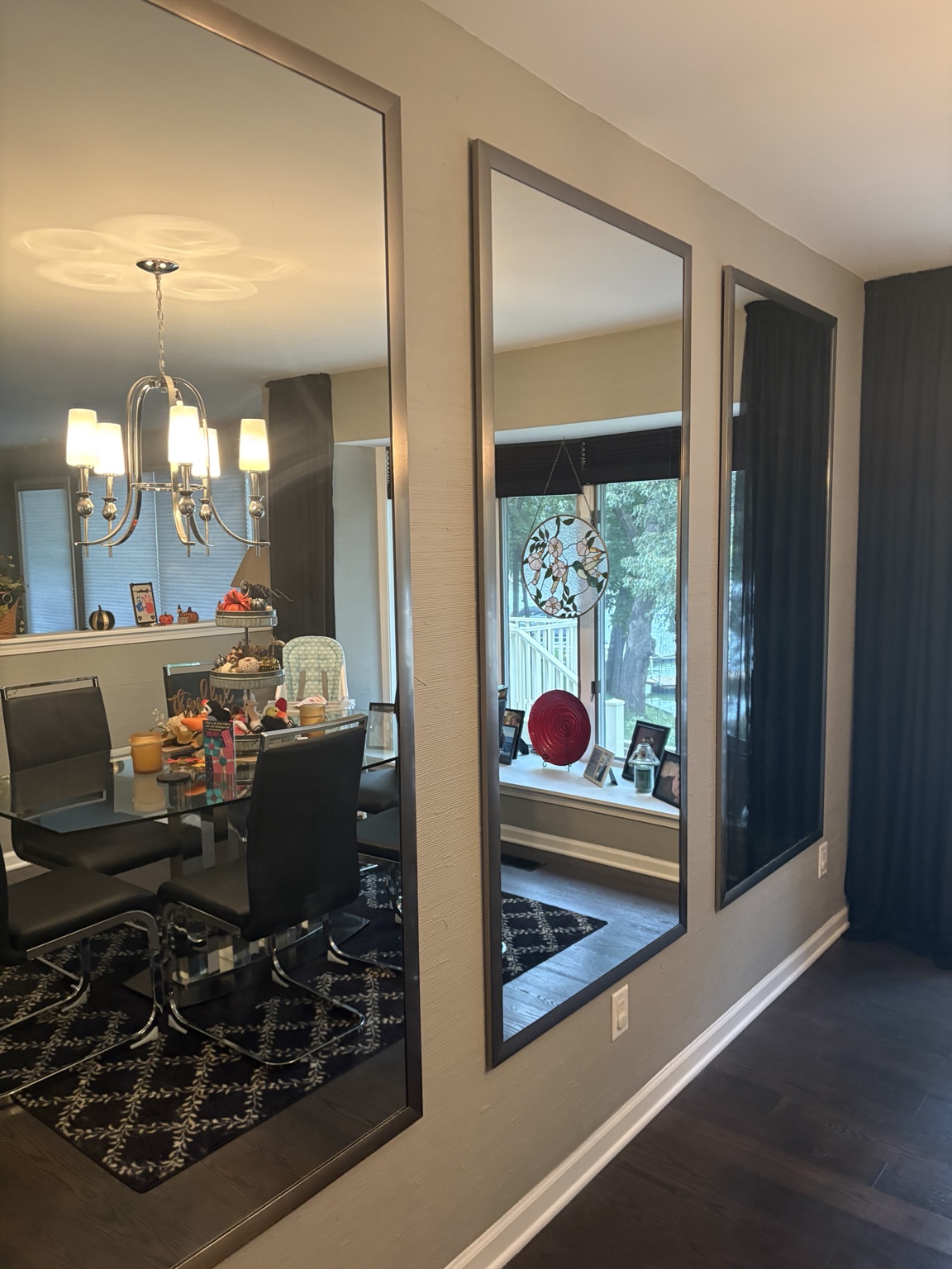 Custom dining room mirrors
