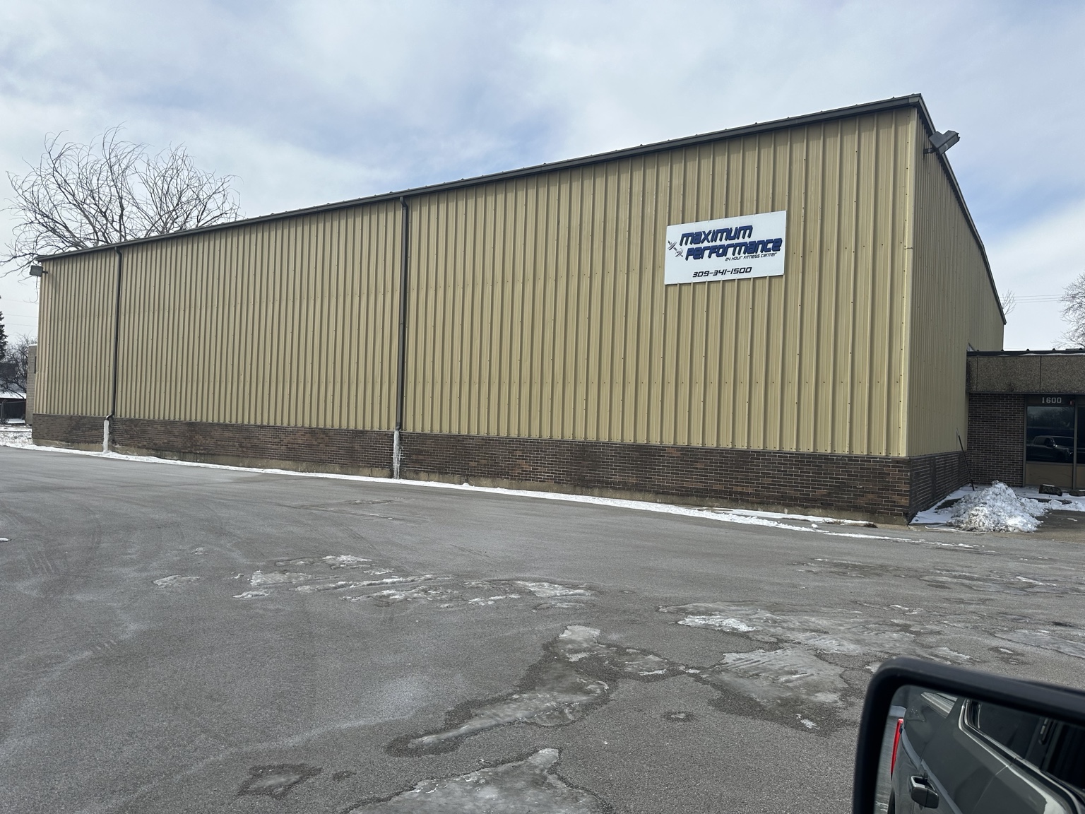 Shop exterior before renovation