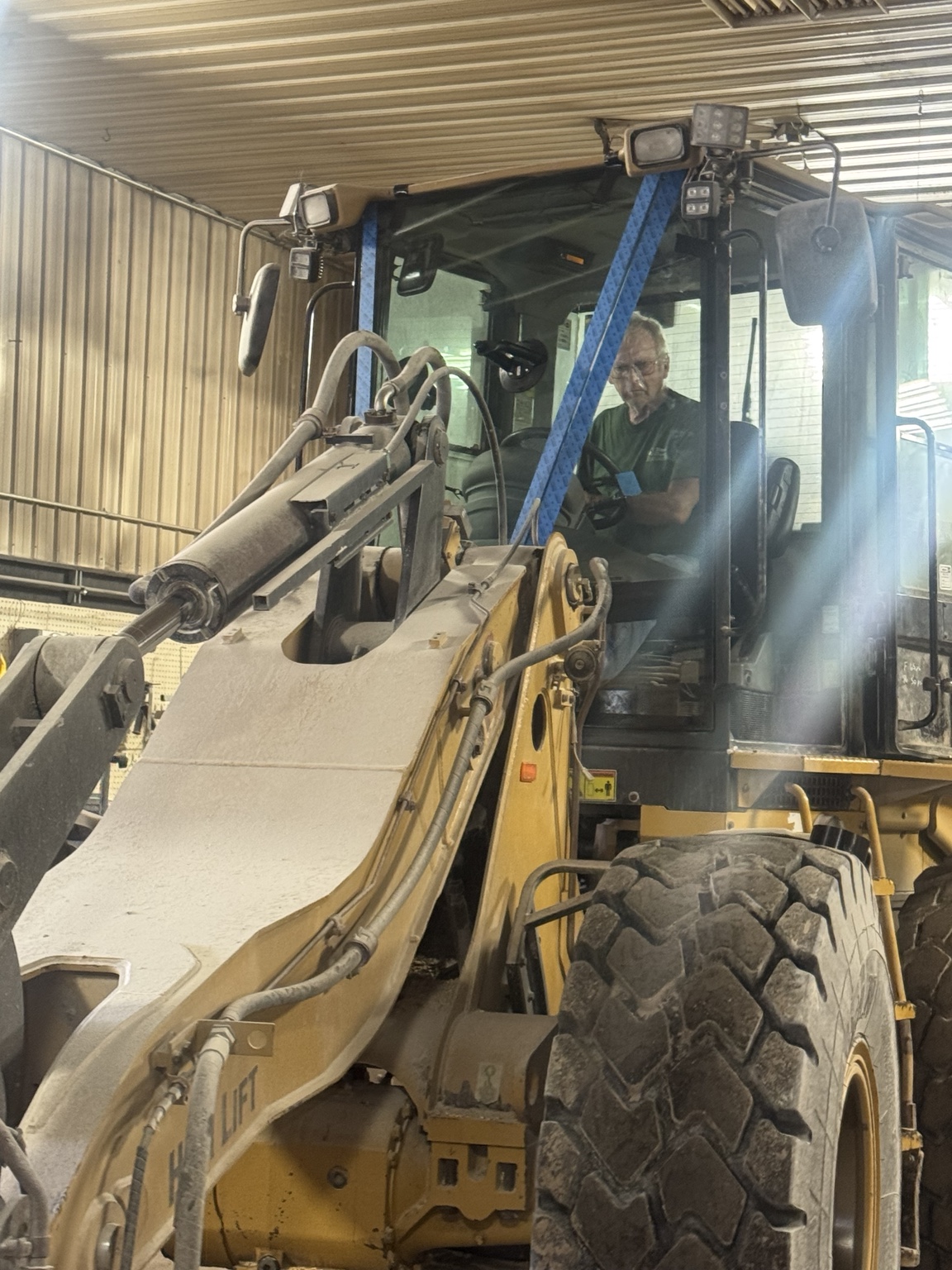 Heavy-equipment glass